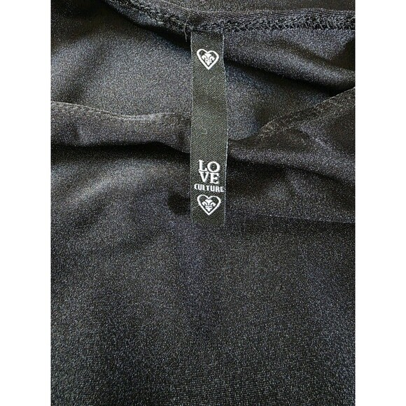 love culture dress Size Large Black Striped See-through - Picture 3 of 5